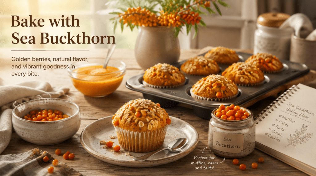 sea buckthorn in baking
