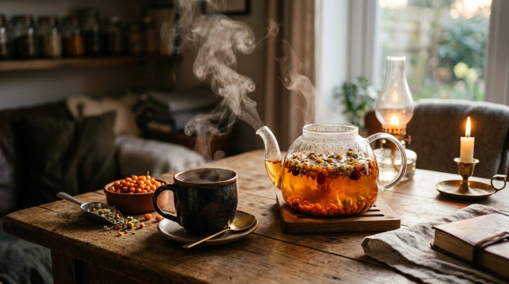Dried sea buckthorn tea